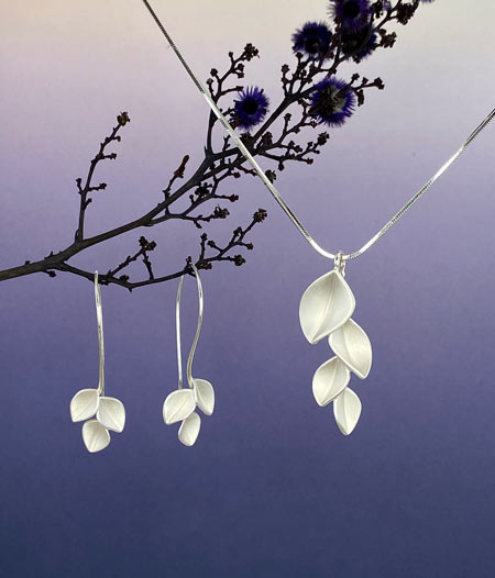 Nicola Bannerman silver leaf pendant and hooks.jpg