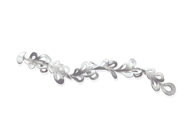 swept bracelet in argentium silver