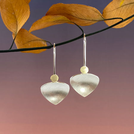 nicola bannerman long symetrical dotted triangle hooks